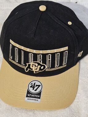 47 Colorado Two-Tone Black and Gold Snapback Hat